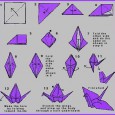Paper crane origami