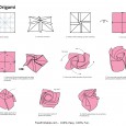 Paper origami rose