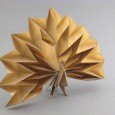 Peacock origami