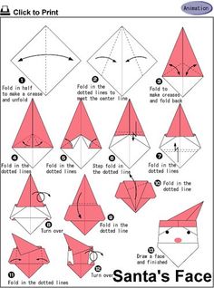 santa origami