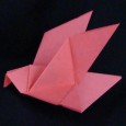 Simple origami bird