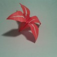 Simple origami flower