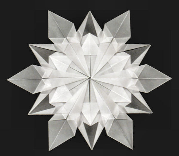 snowflake origami
