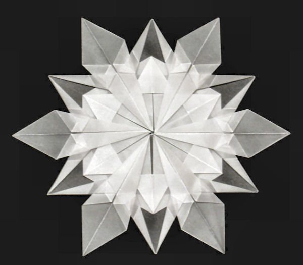 snowflake origami