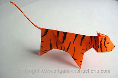 tiger origami