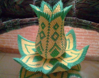 vase origami 3d