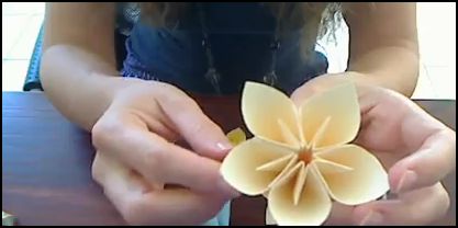youtube origami fleur