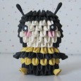 3d origami bee