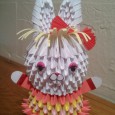 3d origami bunny