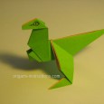 3d origami dinosaur instructions