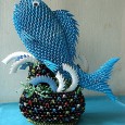 3d origami fish