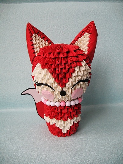 3d origami fox