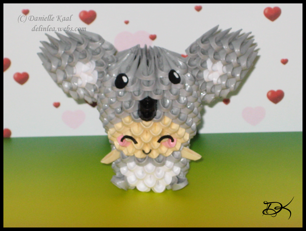 3d origami koala