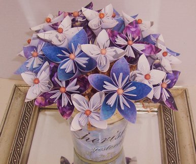 3d origami paper flowers