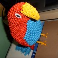 3d origami parrot diagram