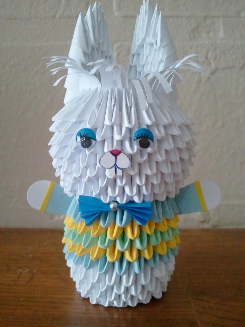 3d origami rabbit