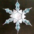 3d origami snowflake