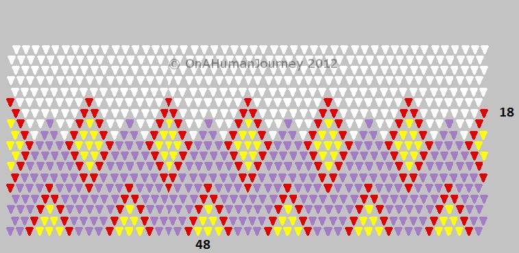 3d origami vase pattern