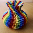 3d origami vaza