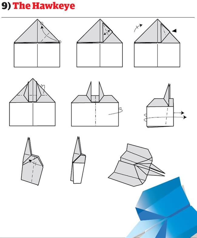 avion en papier planeur facile a faire