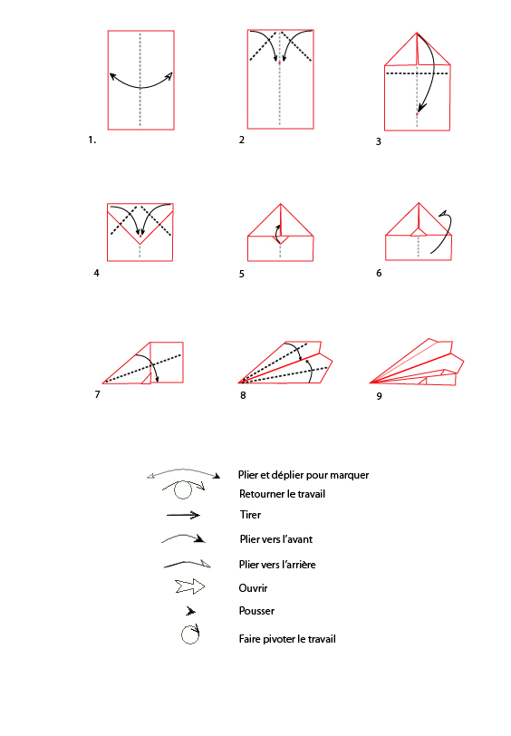 aviones origami