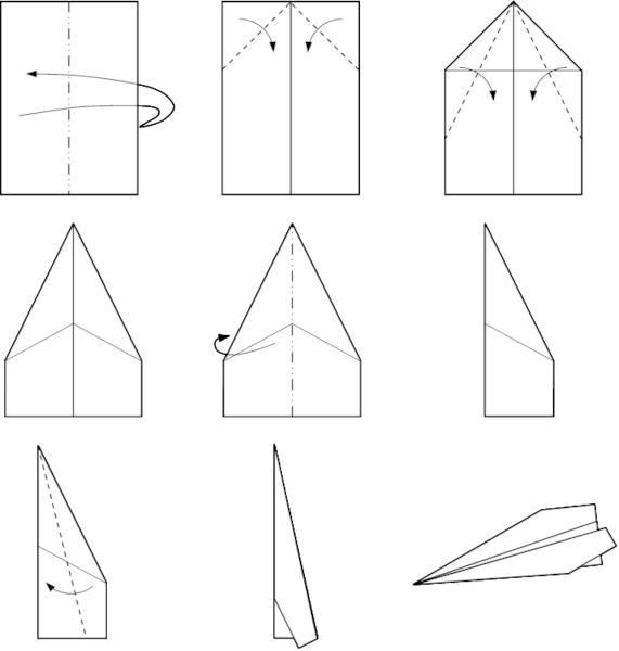 avions en papier