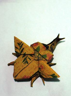 beetle origami instructions