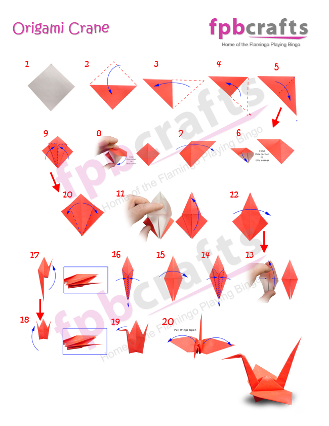 beginner origami crane