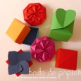 Boite fleur origami