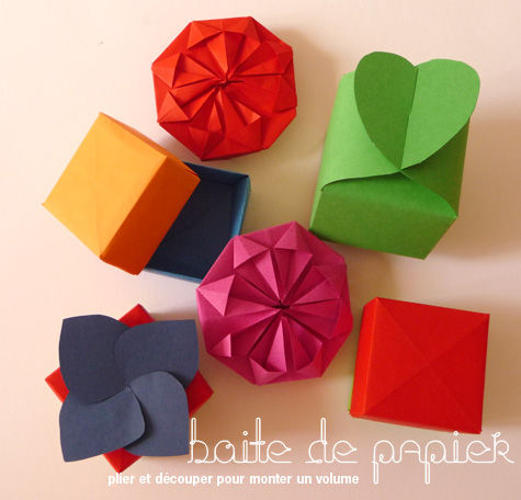 boite fleur origami