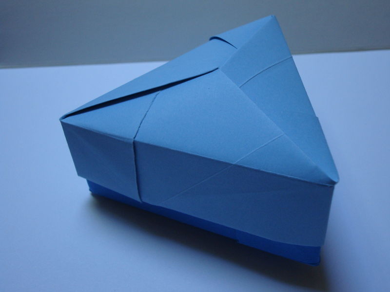 boite origami triangle