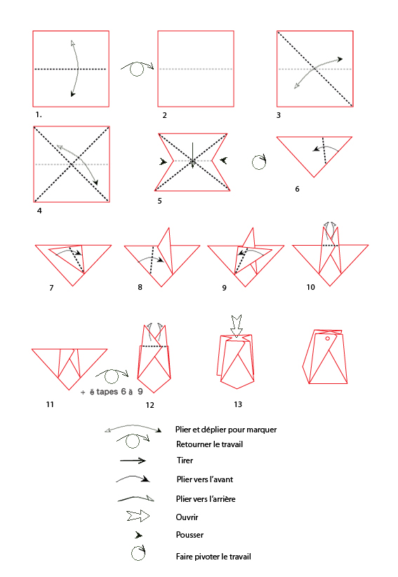 boite pliage origami