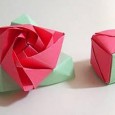 Box flower origami