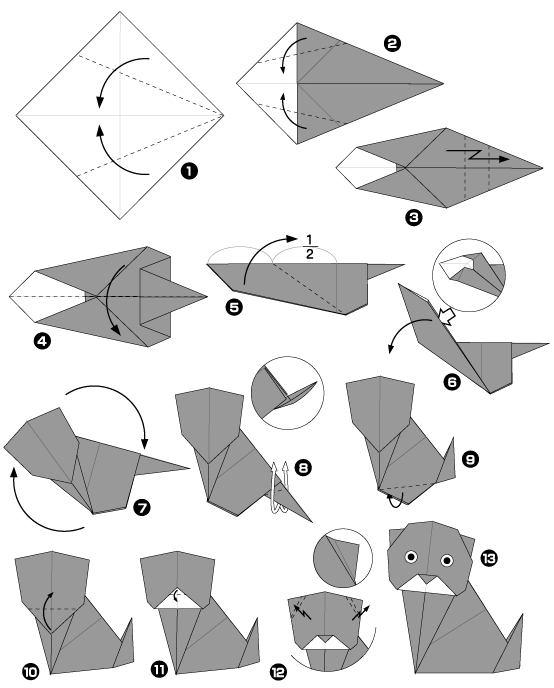 chat en origami