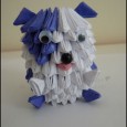 Chien origami 3d