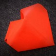 Coeur en origami 3d