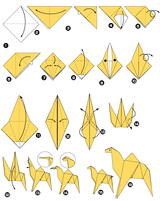 comment faire un cheval en origami