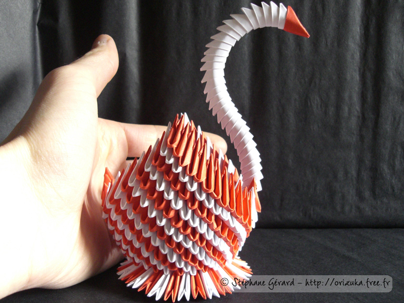 comment faire un cygne en origami 3d