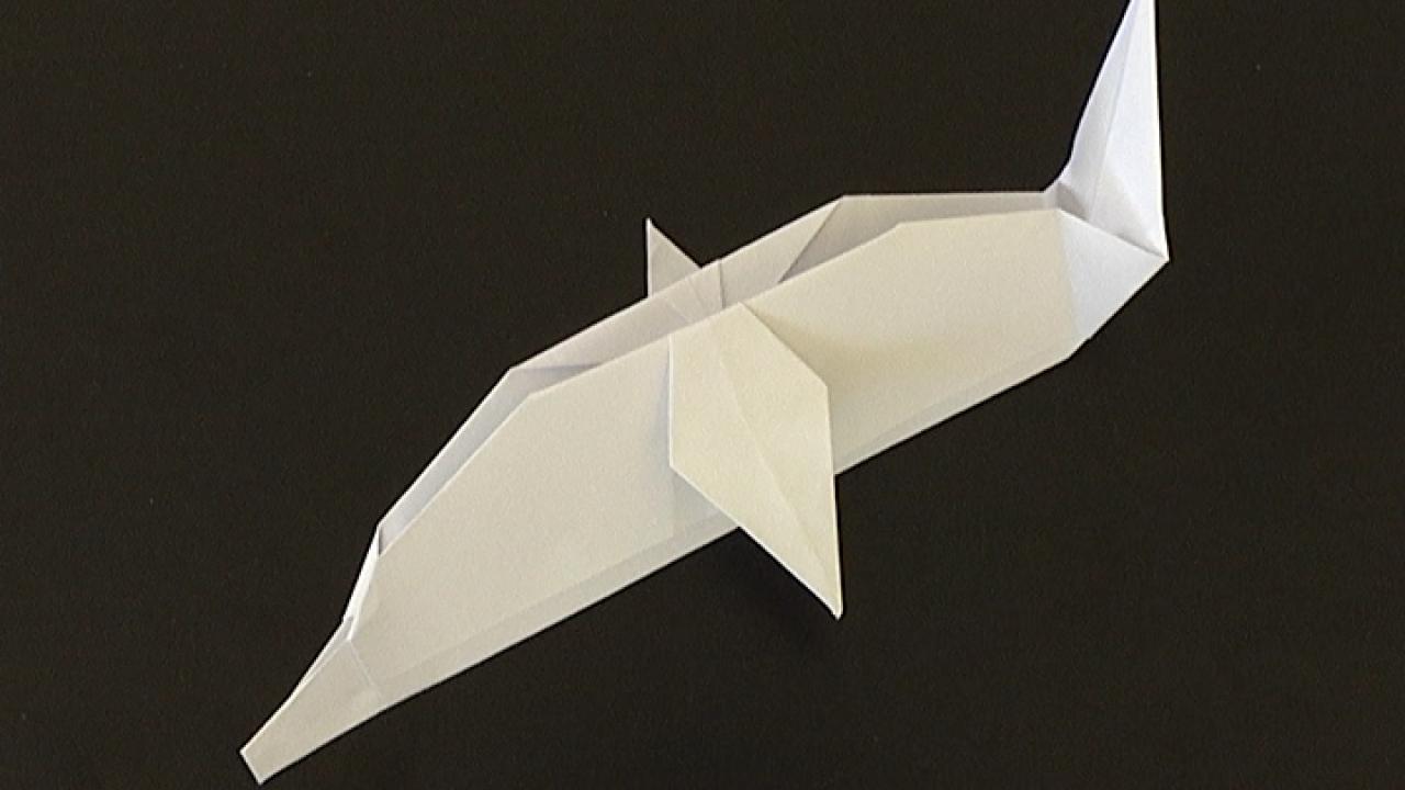 comment faire un dauphin en origami