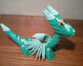 comment faire un dragon en origami 3d