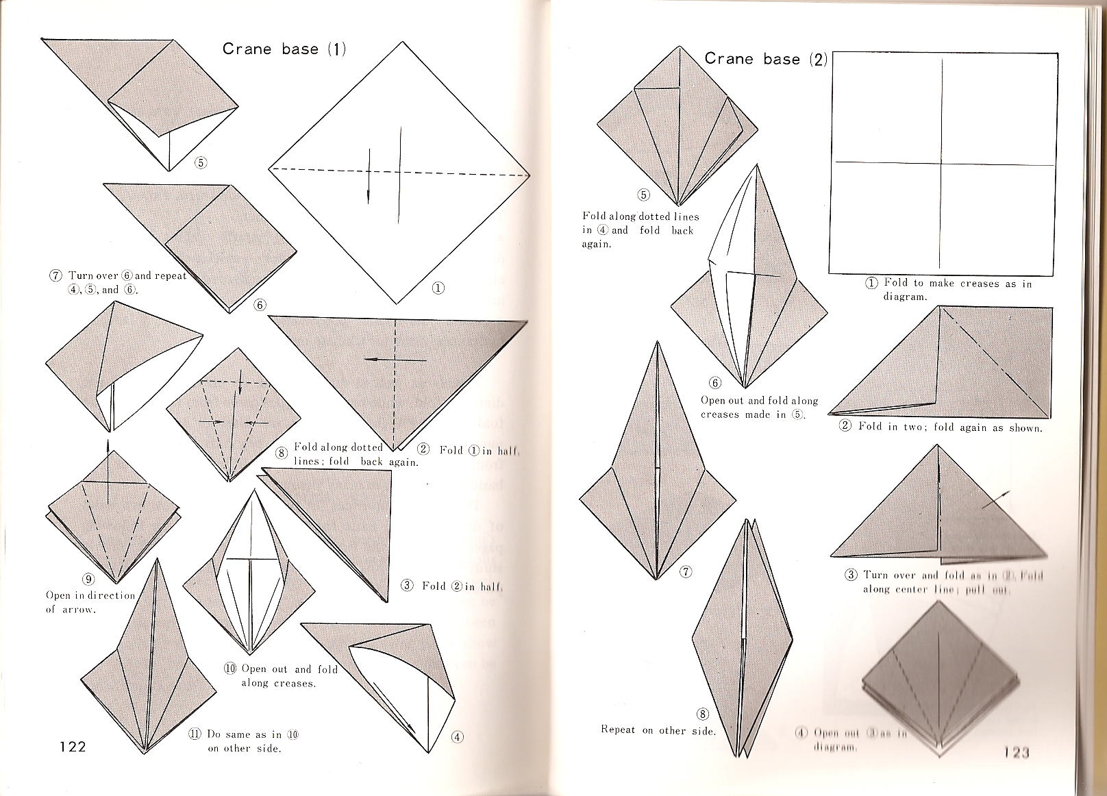 crane base origami