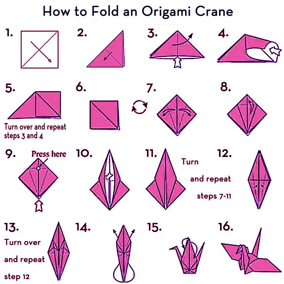 crane origami easy