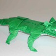 Crocodile en origami