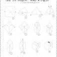 Cube en origami papier