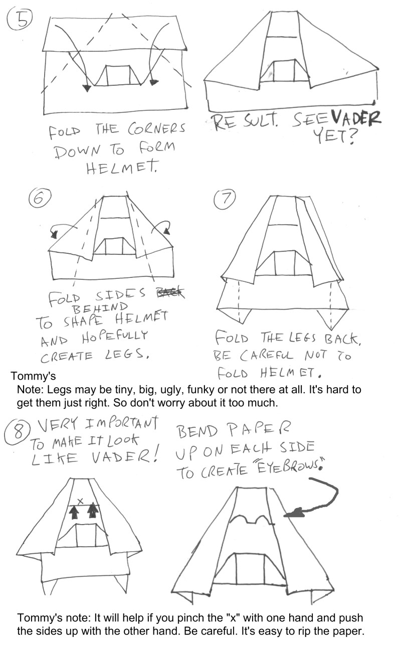 darth vader origami instructions