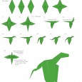 Diagram origami dragon
