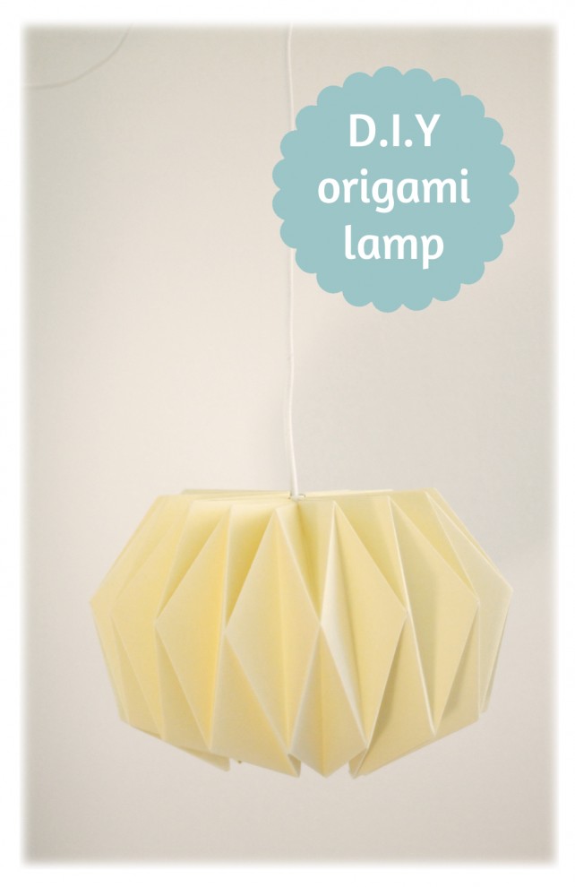 diy lampe origami