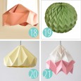 Diy origami lampe