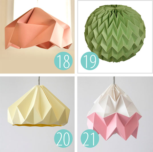 diy origami lampe
