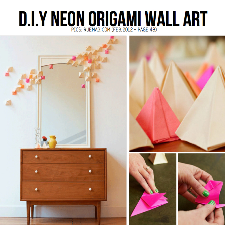 diy origami wall decoration